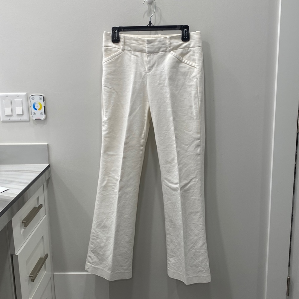 Dkny white wide leg pants size 2